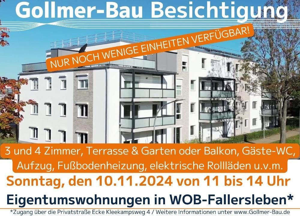 Wohnung zum Kauf provisionsfrei 453.400 € 4 Zimmer 140,4 m²<br/>Wohnfläche 1.<br/>Geschoss Kleekampsweg 4 Fallersleben Wolfsburg 38442