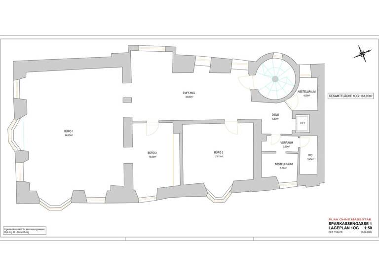 Büro zur Miete 1.602 € 4 Zimmer Sparkassengasse Hall in Tirol 6060