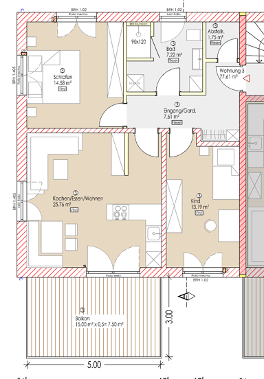 Wohnung zum Kauf 298.453,82 € 3,5 Zimmer 77,6 m² 1. Geschoss Tann Tann 84367