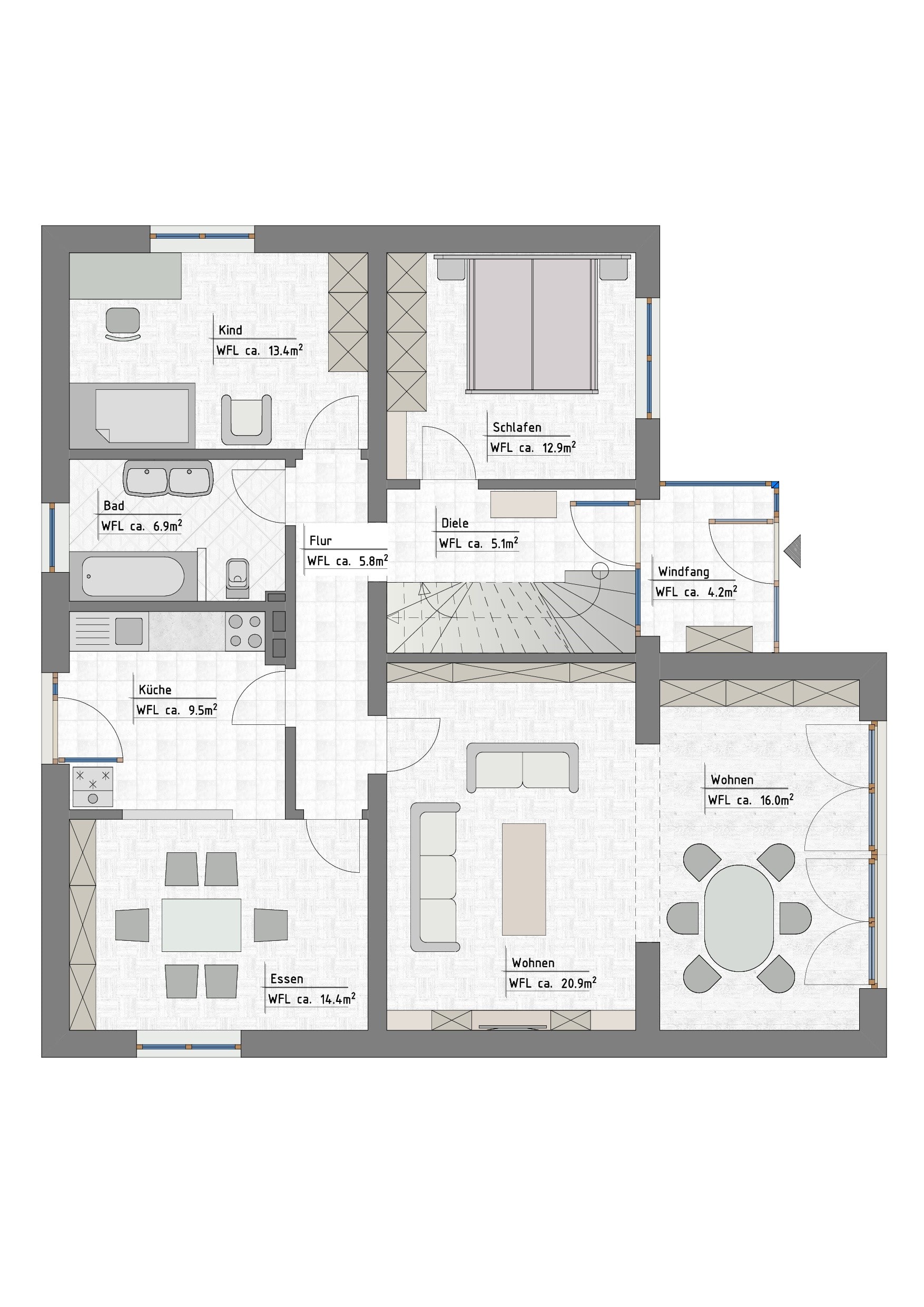 Bungalow zum Kauf 299.900 € 6 Zimmer 152,9 m²<br/>Wohnfläche 670 m²<br/>Grundstück Kreideberg Lüneburg 21339