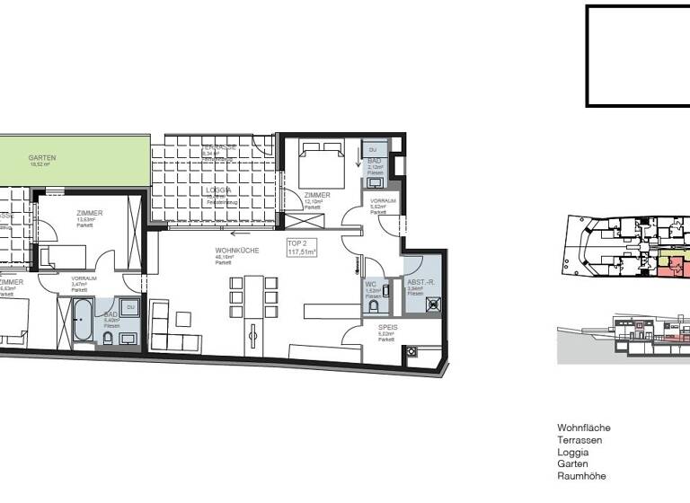 Wohnung zum Kauf 982.407 € 4 Zimmer 115,6 m² EG Wien 1130