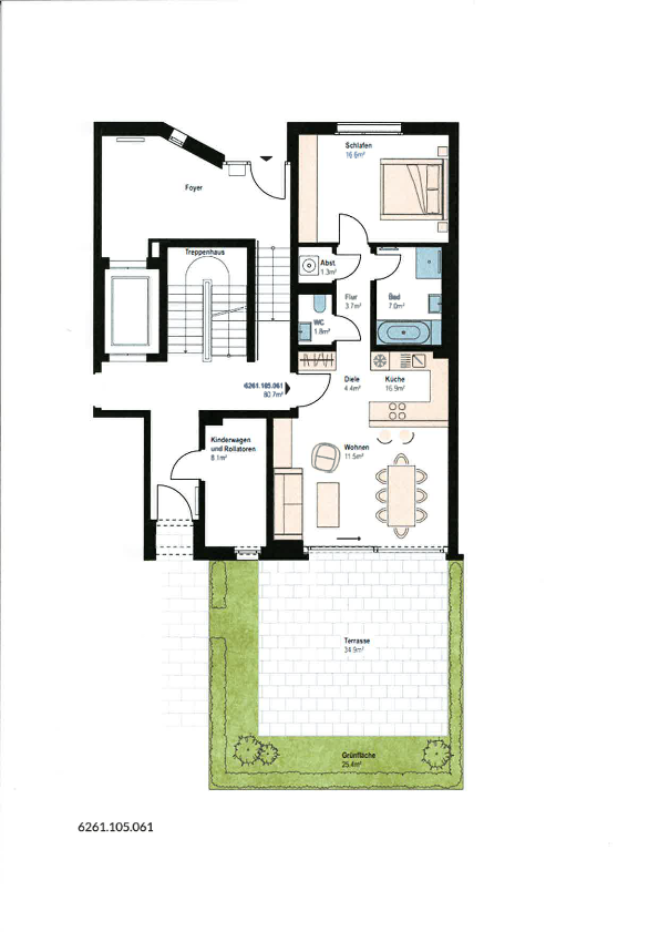 Wohnung zur Miete 1.091 € 2 Zimmer 80,7 m²<br/>Wohnfläche EG<br/>Geschoss T 5 5 Östliche Unterstadt (P - U) Mannheim 68161