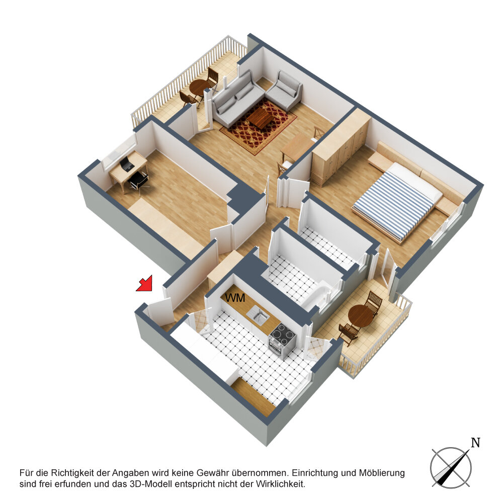 Wohnung zum Kauf 280.000 € 3 Zimmer 69 m²<br/>Wohnfläche 2.<br/>Geschoss ab sofort<br/>Verfügbarkeit Lembergstraße 3 Kornwestheim Kornwestheim 70806