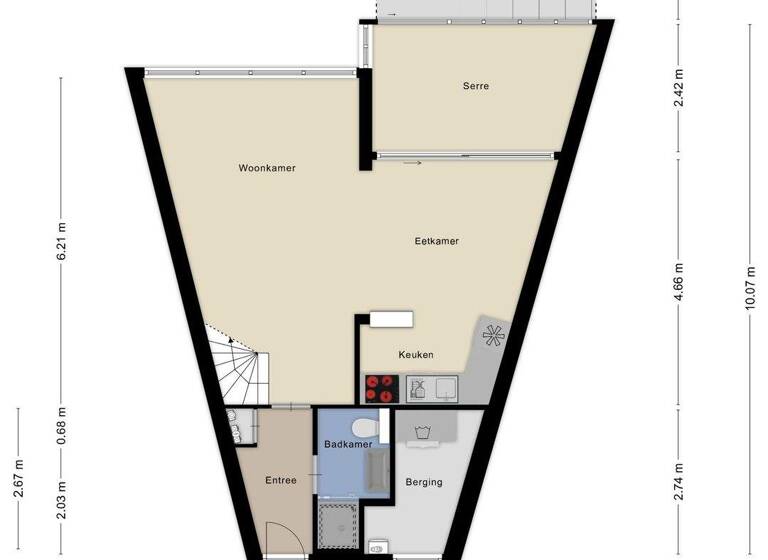 Einfamilienhaus zum Kauf provisionsfrei 249.000 € 3 Zimmer 73 m² 165 m² Grundstück frei ab sofort Herckenstein 122 Brouwershaven 4318 TZ