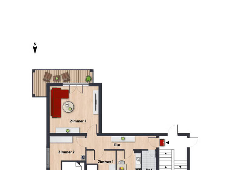 Wohnung zur Miete nur mit Wohnberechtigungsschein 471 € 3 Zimmer 62,9 m² EG frei ab 16.04.2026 Köhlerbergstr. 11 Köhlerberg Wolfsburg 38440