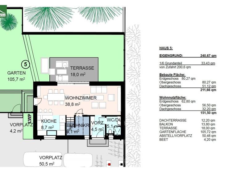 Einfamilienhaus zum Kauf - Erstbezug 599.000 € 5 Zimmer 151,9 m² 240,7 m² Grundstück Deutsch-Wagram 2232