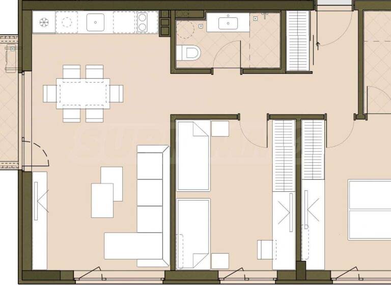 Studio zum Kauf 225.000 € 3 Zimmer 98,8 m² Sofia