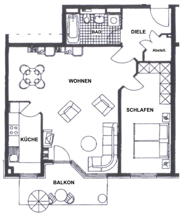 Wohnung zur Miete 635 € 2 Zimmer 76,3 m²<br/>Wohnfläche 2.<br/>Geschoss Paul-Ernst-Straße 9 Wahren Leipzig 04159