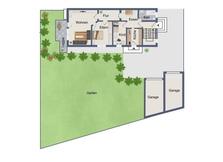 Wohnung zum Kauf 268.000 € 3,5 Zimmer 74,6 m² EG Wilferdingen Remchingen 75196