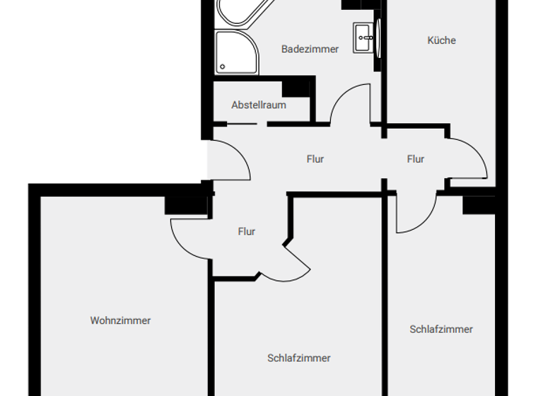 Wohnung zum Kauf 54.000 € 3 Zimmer 64,8 m² 1. Geschoss frei ab sofort Sehmatal-Sehma Sehmatal 09465