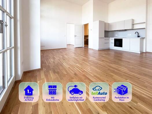 Wohnung zur Miete - Erstbezug 714 € 3 Zimmer 71,4 m² 1. Geschoss frei ab sofort Straße der Nationen Zentrum Chemnitz 09111