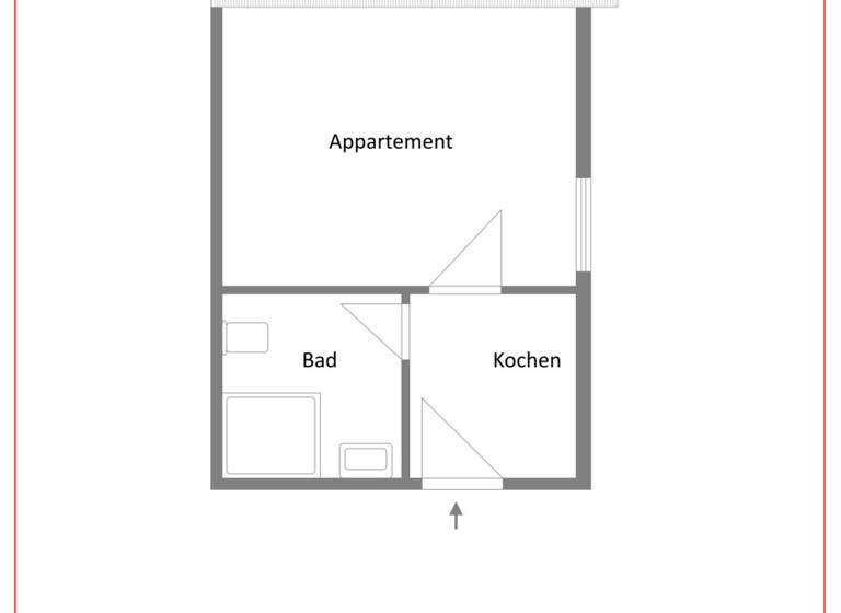 Studio zum Kauf 33.000 € 1 Zimmer 21 m² 2. Geschoss Rohrdorf 72229