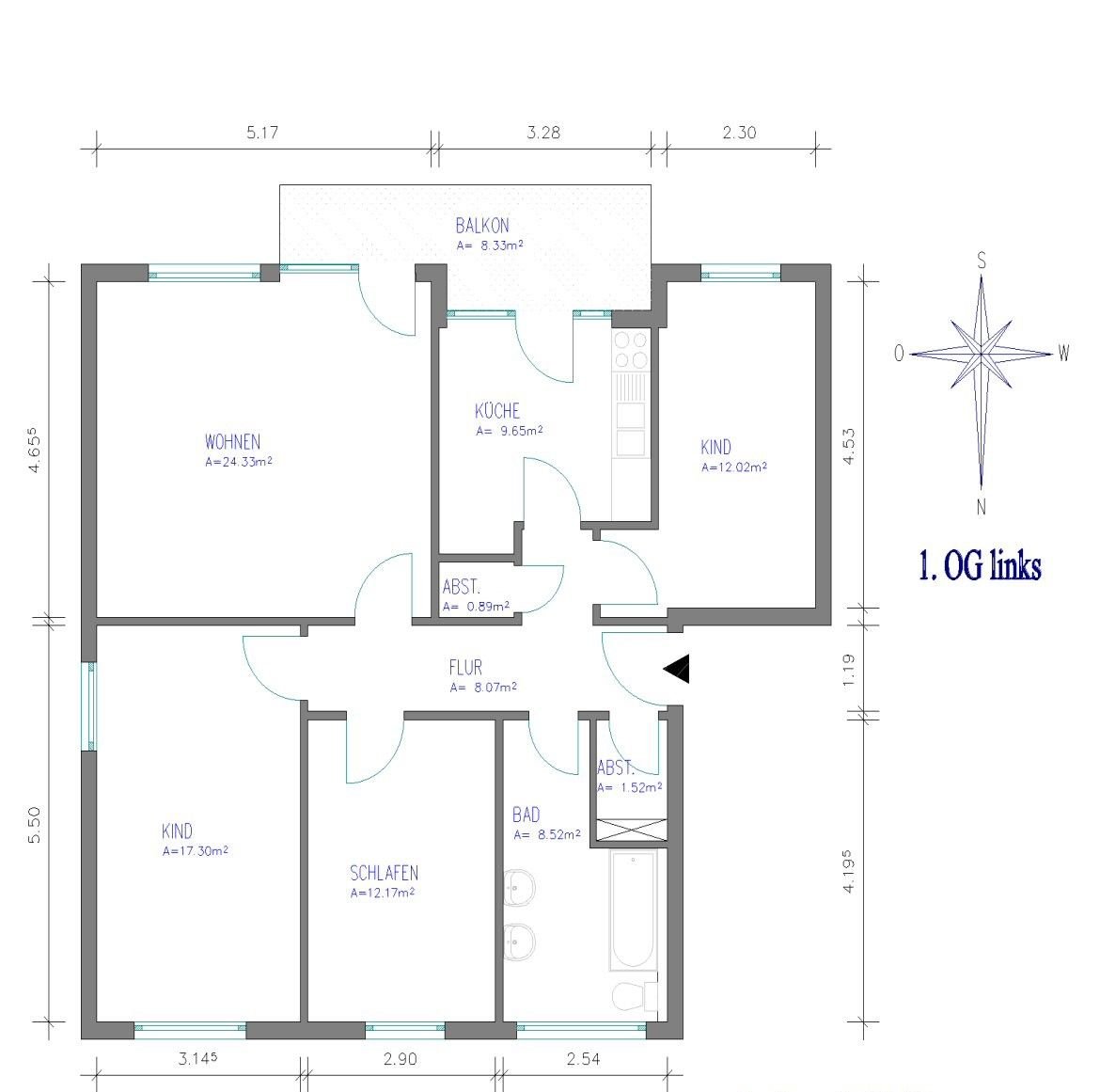 Wohnung zur Miete 525 € 4 Zimmer 95,5 m²<br/>Wohnfläche 1.<br/>Geschoss ab sofort<br/>Verfügbarkeit Holunderblüte 1 Scharfoldendorf Eschershausen 37632