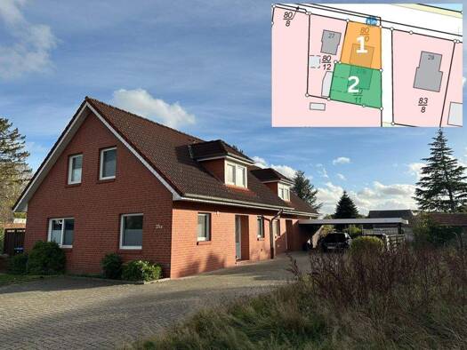 Doppelhaushälfte zum Kauf 180.000 € 5 Zimmer 111 m² 672 m² Grundstück Holterfehn Ostrhauderfehn 26842