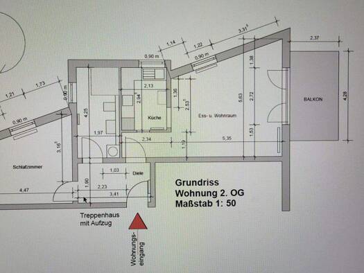 Wohnung zur Miete 750 € 2 Zimmer 68 m² 2. Geschoss frei ab 15.12.2025 Dietzenbach 63128
