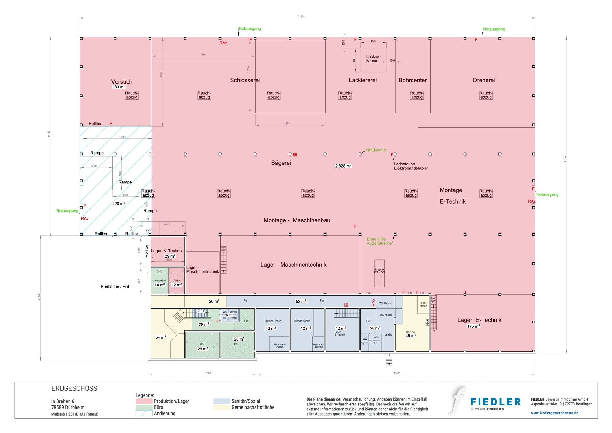 Produktionshalle zum Kauf provisionsfrei 4.425 m²<br/>Lagerfläche In Breiten 6 Dürbheim 78589