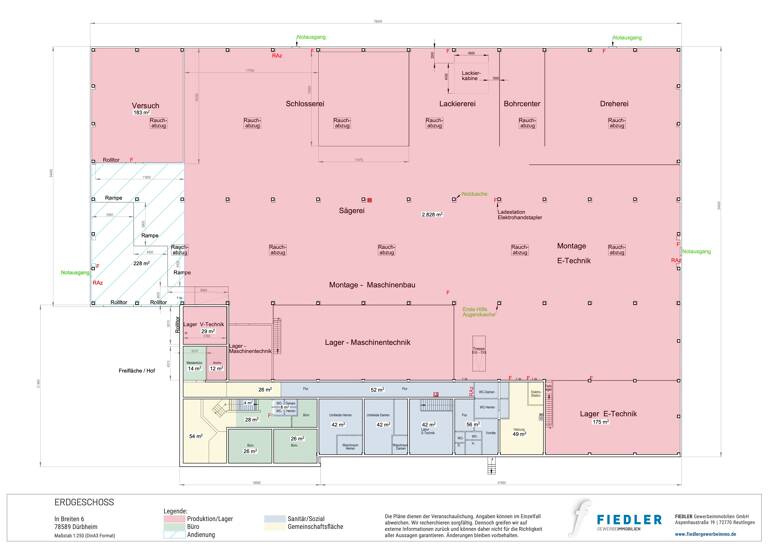 Produktionshalle zum Kauf provisionsfrei 4.425 m² Lagerfläche In Breiten 6 Dürbheim 78589