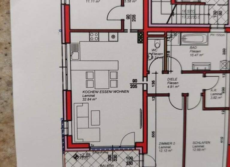 Wohnung zur Miete 900 € 4 Zimmer 100 m² frei ab 01.05.2026 Sipbachzell 4621