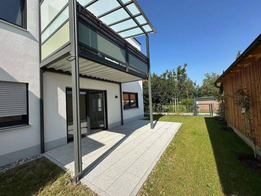 Terrassenwohnung zur Miete - Erstbezug 1.170 € 3 Zimmer 91 m² EG frei ab sofort Kardinal-Faulhaber-Straße 1b Tittmoning 84529