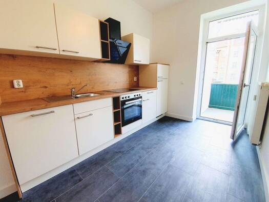 Wohnung zur Miete 949 € 3 Zimmer 76 m² 1. Geschoss Ploßstraße 56 Schönefeld-Abtnaundorf Leipzig 04347