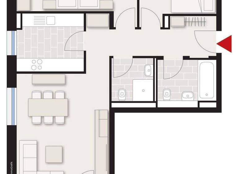 Wohnung zur Miete - Erstbezug 1.210 € 3 Zimmer 83 m² EG frei ab 01.03.2026 Geschwister-Schabel-Straße/1 16/1 Wasseralfingen Aalen-Wasseralfingen 73433