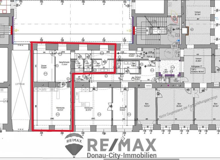 Wohnung zum Kauf 925.000 € 2 Zimmer 86 m² 1. Geschoss Wien 1090