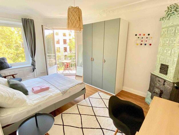 Studio zur Miete Wohnen auf Zeit 1.345 € 1 Zimmer 17 m² frei ab sofort Hoheluft-Ost Hamburg 20251