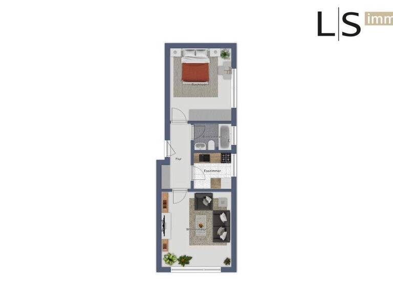 Wohnung zum Kauf 230.000 € 2 Zimmer 47,5 m² 1. Geschoss West Stuttgart 70193