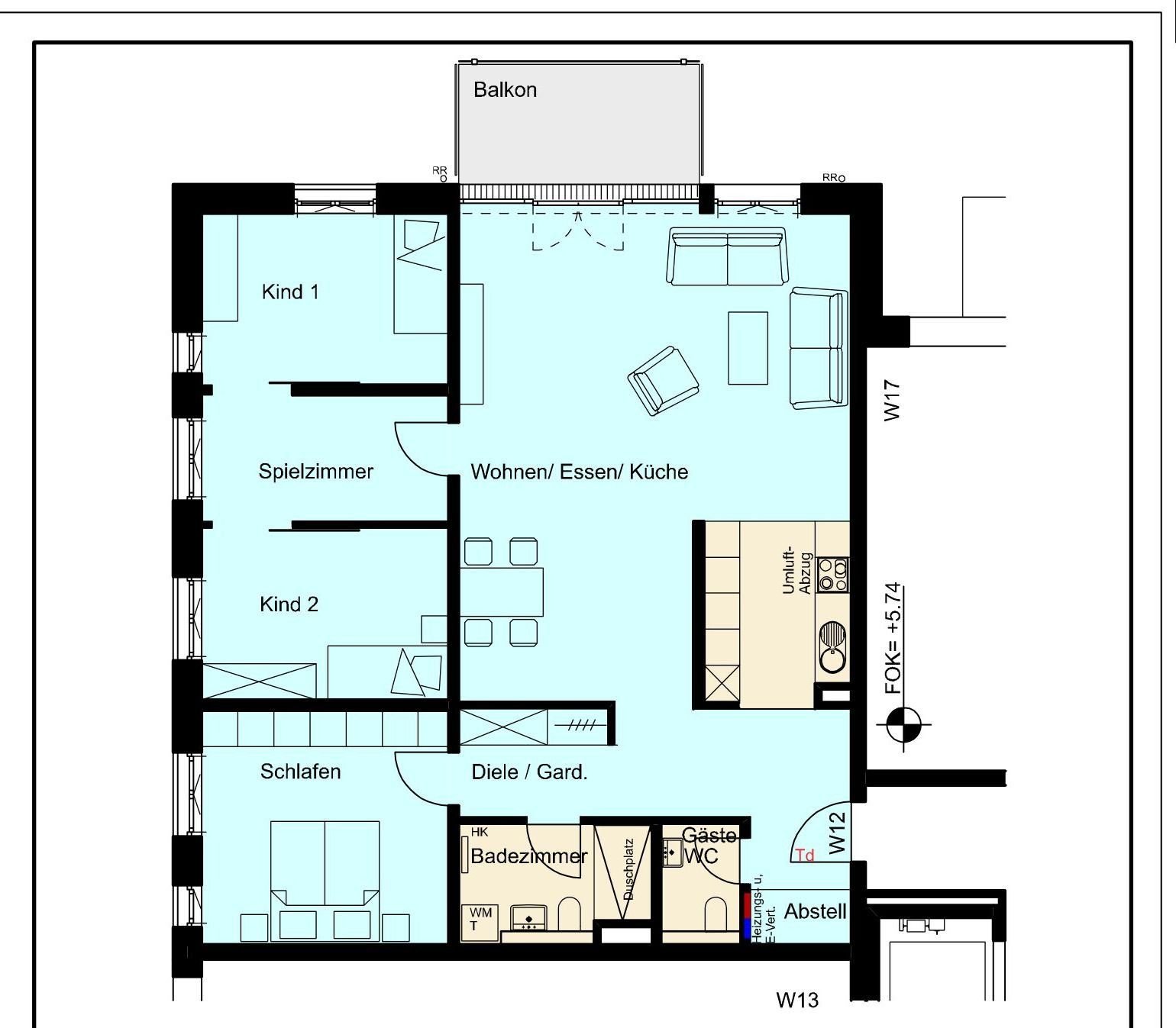 Wohnung zum Kauf provisionsfrei 725.000 € 5 Zimmer 125,6 m²<br/>Wohnfläche 2.<br/>Geschoss ab sofort<br/>Verfügbarkeit Cranachstraße  35a Nollingen Rheinfelden (Baden) 79618