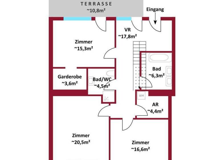 Wohnung zum Kauf 1.395.000 € 4 Zimmer 158,8 m² 3. Geschoss Wien 1040