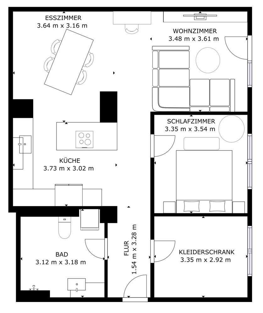 Wohnung zum Kauf 399.000 € 3 Zimmer 90 m²<br/>Wohnfläche EG<br/>Geschoss Kleingeschaidt Heroldsberg 90562