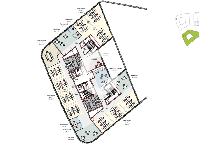 Büro zur Miete provisionsfrei 21 € 1.114,7 m² Bürofläche teilbar ab 520 m² Bad Cannstatt Stuttgart, Bad Cannstatt 70191