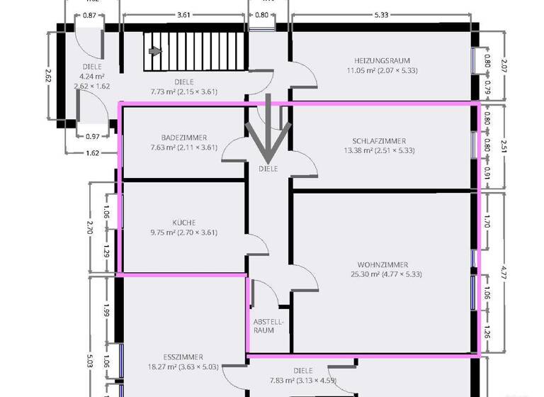 Wohnung zur Miete 395 € 2 Zimmer 65 m² Bockenemer Straße 12a Bornum am Harz Bockenem / Bornum am Harz 31167