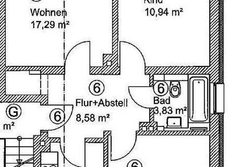 Wohnung zur Miete 520 € 3 Zimmer 64,3 m² Geschoss 2/3 frei ab sofort Bad Brückenau 97769