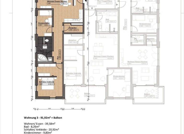 Wohnung zur Miete - Erstbezug 1.152 € 3 Zimmer 100,2 m² 1. Geschoss Döbeln 04720