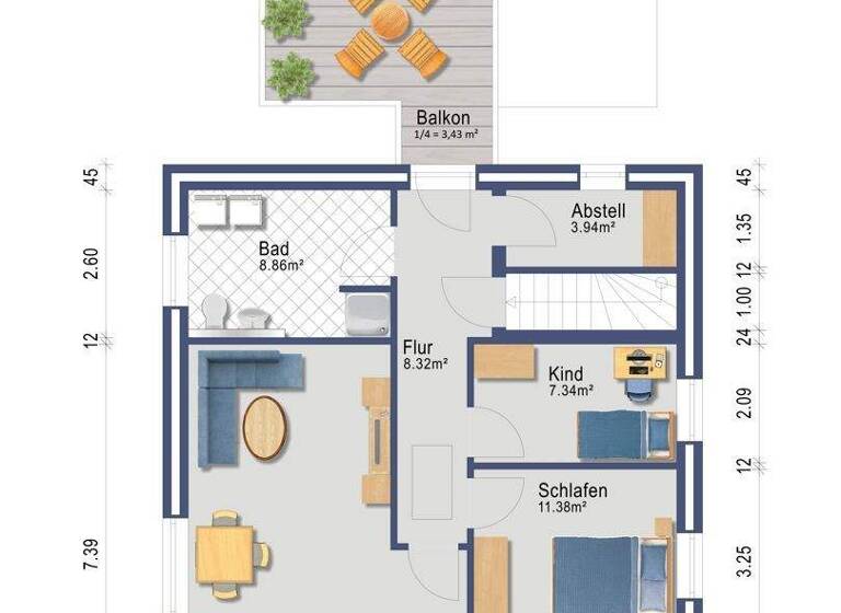 Wohnung zum Kauf 235.000 € 3,5 Zimmer 85,4 m² EG Jübek 24855