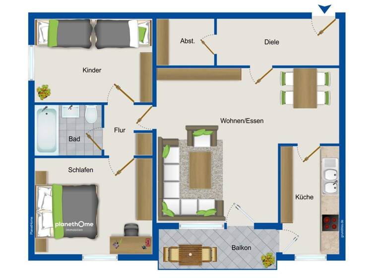 Wohnung zum Kauf 149.000 € 3 Zimmer 83 m² 4. Geschoss Innenstadt Kaiserslautern 67659