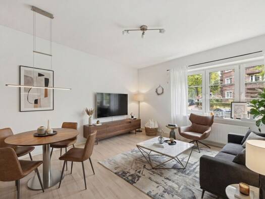 Wohnung zum Kauf 395.000 € 2,5 Zimmer 65 m² EG Barmbek-Nord Hamburg 22305