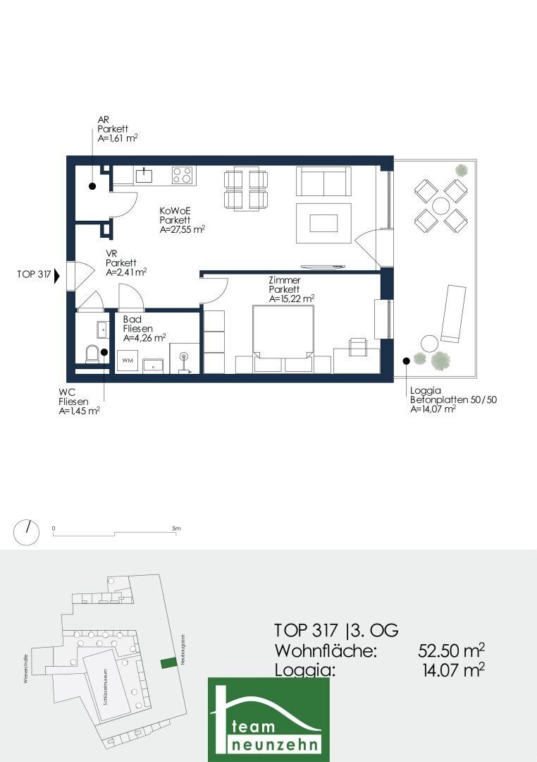 Wohnung zur Miete 657 € 2 Zimmer 52,5 m²<br/>Wohnfläche 3.<br/>Geschoss Neubaugasse 43 Lend Graz 8020