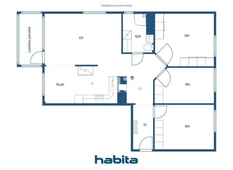 Studio zum Kauf 149.000 € 4 Zimmer 94,5 m² 1. Geschoss Vaakamestarinpolku 4 Helsinki 00750