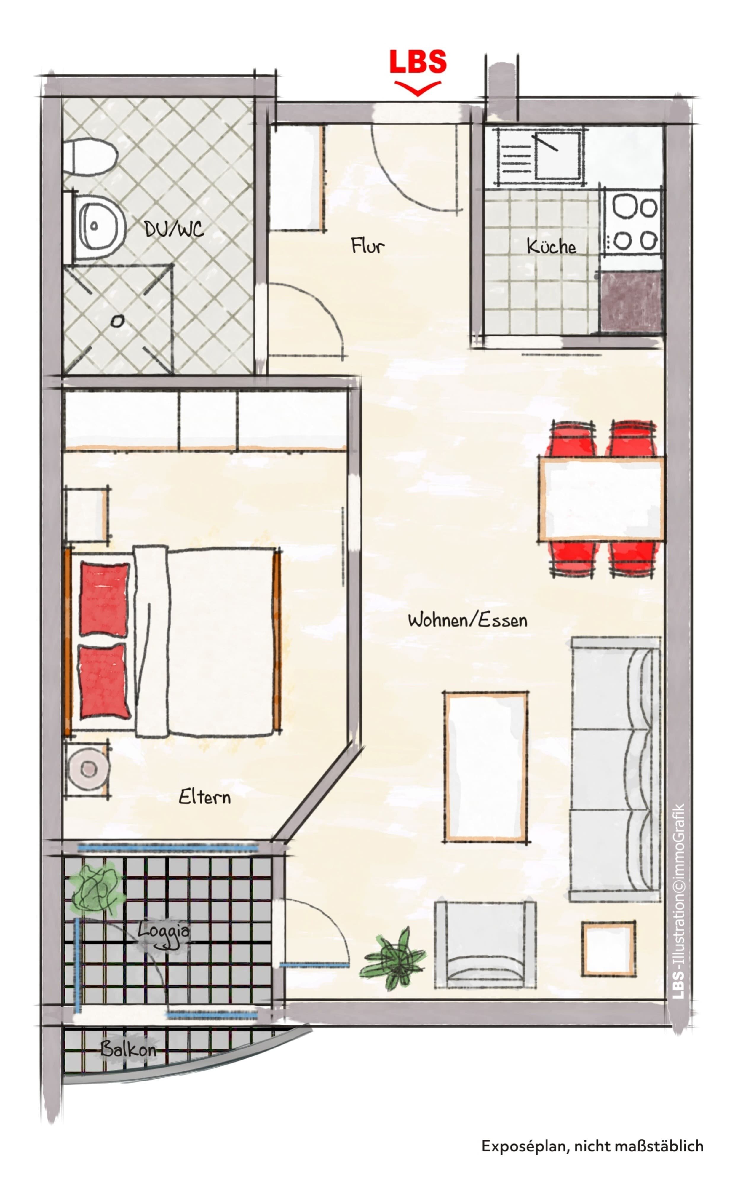 Wohnung zum Kauf 128.000 € 2 Zimmer 47 m²<br/>Wohnfläche Bad König Bad König 64732