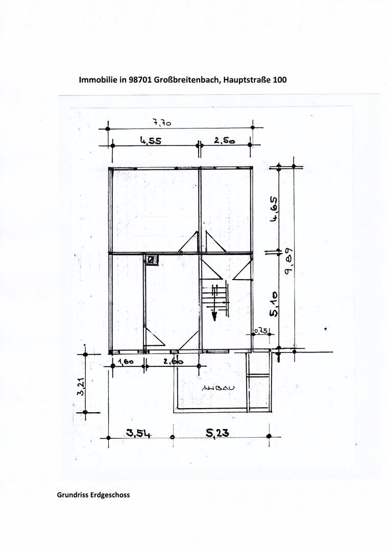 Einfamilienhaus zum Kauf provisionsfrei 85.000 € 9 Zimmer 120 m²<br/>Wohnfläche 536 m²<br/>Grundstück Großbreitenbach 98701