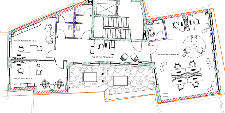 Bürofläche zur Miete 2.255 € 130,4 m²<br/>Bürofläche Innenstadt Würzburg 97070