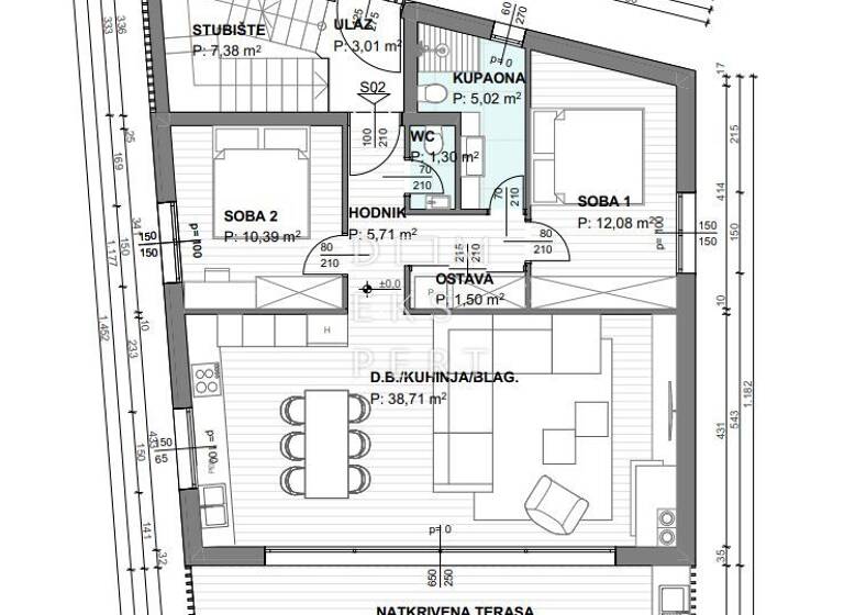 Wohnung zum Kauf 595.000 € 3 Zimmer 91 m² 1. Geschoss Krk 51500