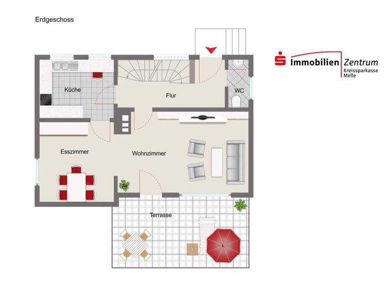 Einfamilienhaus zum Kauf 195.000 € 4 Zimmer 114 m² 549 m² Grundstück Neuenkirchen Melle 49326