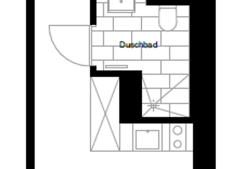 Wohnung zur Miete - Neubau 600 € 1 Zimmer 27,2 m²<br/>Wohnfläche EG<br/>Geschoss Stephanstraße 5 St Peter Nürnberg 90478