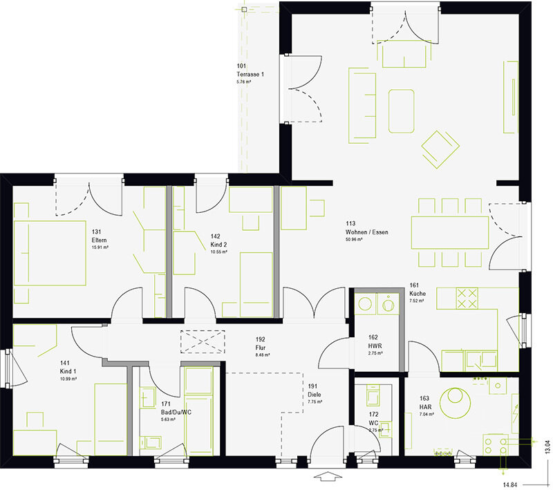 Bungalow zum Kauf provisionsfrei 154.950 € 4 Zimmer 136 m²<br/>Wohnfläche Jena - Zentrum Jena 07743