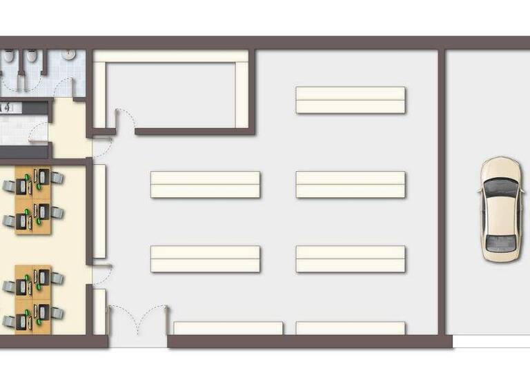 Lagerhalle zur Miete provisionsfrei 2.600 € 400 m² Lagerfläche Karl-Friedrich-Benz-Straße 7 Neuenburg Neuenburg am Rhein 79395
