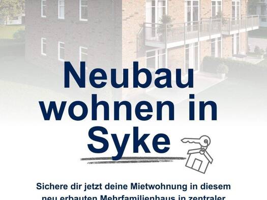 Terrassenwohnung zur Miete - Erstbezug 1.135 € 3 Zimmer 85 m² Geschoss EG/2 frei ab 01.05.2026 Ernst-Boden-Straße Syke 28857