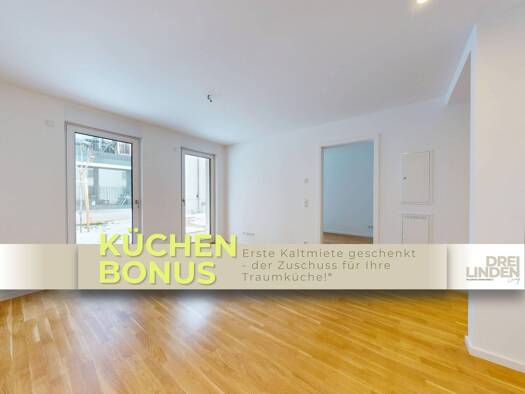 Wohnung zur Miete - Erstbezug 664 € 2 Zimmer 48,9 m² EG frei ab 16.04.2026 Dreilindenstraße 6 Altlindenau Leipzig 04177